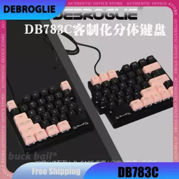 Клавиатура DEBROGLIE DB783C Проводная Механическая с 78 клавишами, программируемая