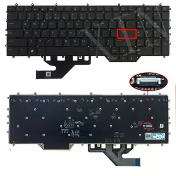 Клавиатура для ноутбука с RGB-подсветкой для игровой приставки Dell G7 17 7700