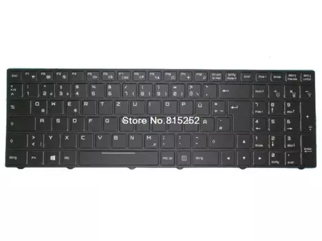 Клавиатура для ноутбука Skikk 17EK87 с рамкой, новая черная немецкая клавиатура GR/США с подсветкой