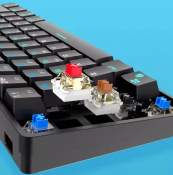 Клавиатура игровая механическая, 61 клавиша, RGB-подсветка