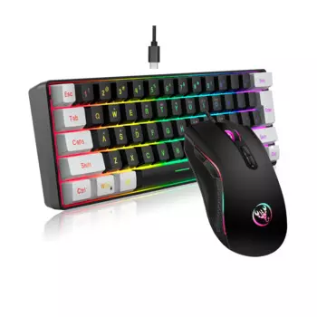 Клавиатура игровая Проводная с RGB-подсветкой, 61 клавиша