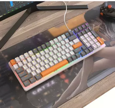 Клавиатура K3 Механическая игровая Проводная, 100 клавиш, RGB подсветка