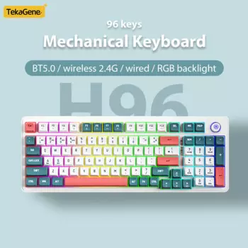 Клавиатура K96 Беспроводная механическая, 2,4 ГГц, BT5.0, RGB