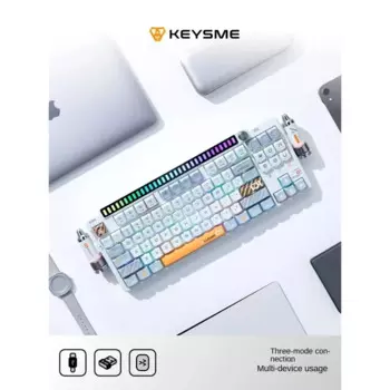 Клавиатура KeysMe Lunar01 Механическая беспроводная, 2,4 ГГц, 87 клавиш