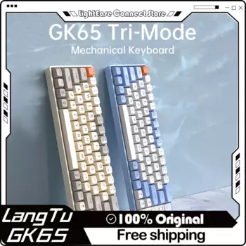 Клавиатура Langtu Gk65 Беспроводная механическая, 2,4 ГГц, Bluetooth