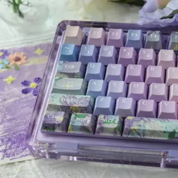 Клавиатура Механическая Прозрачная с гравировкой, 137 клавиш