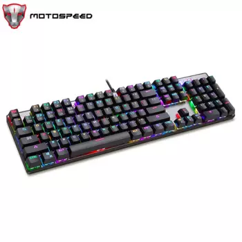 Клавиатура Motospeed CK104 игровая Механическая Проводная с RGB-подсветкой, 104 клавиш