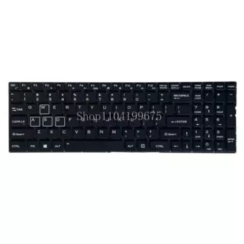 Клавиатура ноутбука Enz K36 черная с подсветкой в США