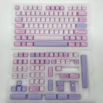 Клавиатура с дизайном вишни, романтическая клавиатура с сублимационной печатью, английский язык, клавиатура PBT, ISO, введите для механической игровой клавиатуры