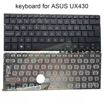 Клавиатура с испанской раскладкой для ноутбука ASUS, клавиатура с подсветкой для ноутбука ASUS ZenBook UX430, UX430U, UX430UA, UX430UQ, UX430UN, 2627LA00