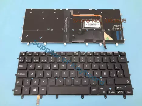 Клавиатура с испанской раскладкой и подсветкой для ноутбука DELL XPS P54G P54G001 P54G002