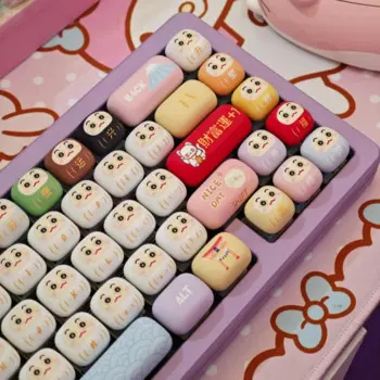 Клавиатура с молитвенной тематикой сердца 139Key PBT, персонализированная Милая круглая клавиатура с грибом, Игровая клавиатура MOG Profile для механической клавиатуры