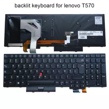 Клавиатура с подсветкой для Lenovo Thinkpad T570 P51S T580 P52S 01ER552 FR
