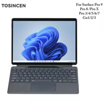 Клавиатура с подсветкой для Microsoft Surface Pro 9 Pro 8 Pro X, клавиатура для surface Pro 7 Pro 5 Pro 6 Pro 4 go 1/2/3, клавиатура для планшета