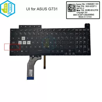 Клавиатура с RGB-подсветкой для ASUS ROG Strix G731 G731G GT G731GU