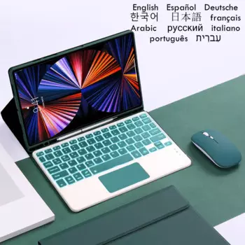 Клавиатура с тачпадом для Samsung Galaxy Tab S9 Plus 12,4, Магнитный чехол для планшета, чехол для Galaxy Tab S9 Plus, клавиатура с подсветкой