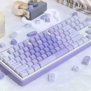 Клавиатура в форме сердца PBT с милым любовным подарком, совместимая с механической клавиатурой MX axis