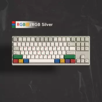 Клавиатура WOB дробилка 80, набор клавиш PBT Custom 80% 75% 65%, игровая клавиатура Cherry Profile для механической клавиатуры Rainy75