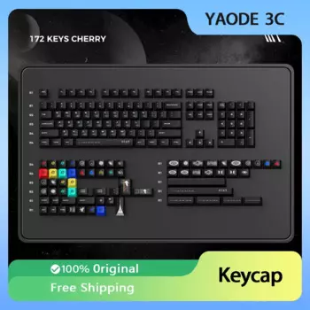 Клавиатура WUkds на тему интерстеллара KCA/вишневого профиля, термосублимационная Персонализированная механическая клавиатура PBT