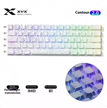 Клавиатура Xvx «Contour 2,0» Механическая Прозрачная с 60 клавишами