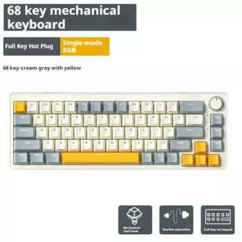 Клавиатура Za68 Механическая трехрежимная, Usb/2,4g/bluetooth