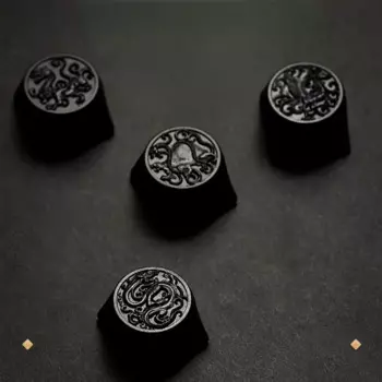 Клавиши с изображением Божьего зверя Hotan материал нефрит необычные индивидуальные клавиши для MX перекрестный переключатель игровая механическая клавиатура в подарок