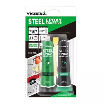 Клей для эпоксидной смолы Visbella, быстроотверждающий отвердитель за 5 минут, клей с смешивающими насадками 1:1, Мгновенный ремонт