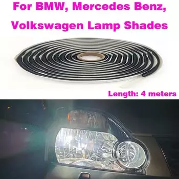 Клей для фар 4 м, черный бутилкаучуковый клей