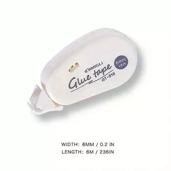 Клейкая лента двусторонняя 6м синяя