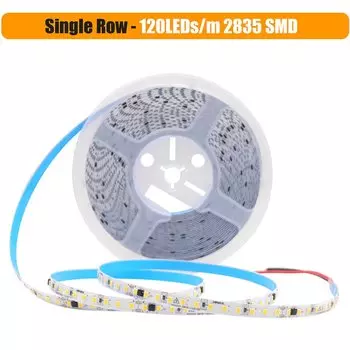 Клейкая светодиодная лента KISUFU 5/10/20/50 м 120/240 SMD 2835 для домашнего освещения 9 цветов
