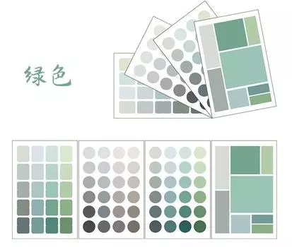 Клейкие круглые наклейки Gimue