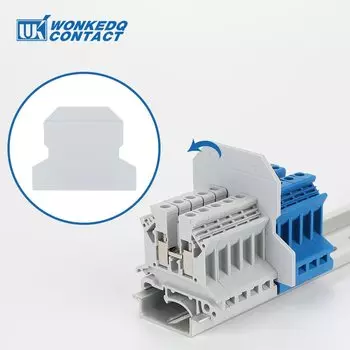 Клеммный блок WONKEDQ ATP-UK серого цвета