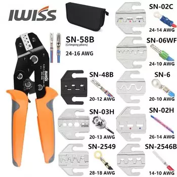 Клещи для обжима проводов IWISS SN-58B