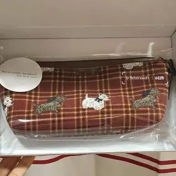 Клетчатая сумка для ручек Shengbide