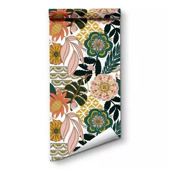 Клеющиеся обои WMYDYG в стиле бохо с цветочным принтом