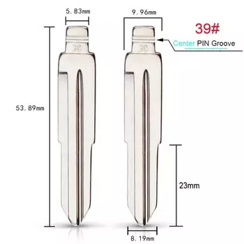 Клинок ключа KEYYOU для Chevrolet Cruze Epica Lova Camaro Impala Captiva Aveo Spark KD Flip Key Blade No 03 39 40 71 105 106 126 #