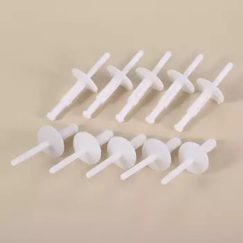 Клипсы автомобильные из белого пластика для BMW, заклепки с отверстиями 6 мм, крепежные фиксаторы для крыльев, бамперов, дверей, панелей, заклепок, винтовые фиксаторы, 50 шт.