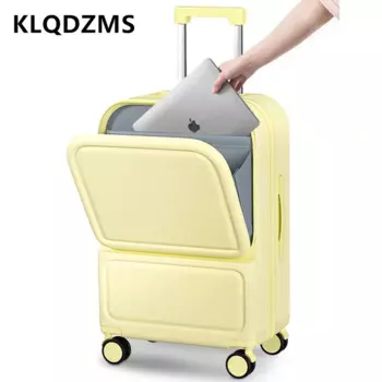 KLQDZMS 20-дюймовый чемодан для ноутбука, диагональ 22 дюйма, 24 дюйма, USB-зарядка, троллейка, 26-колесная дорожная сумка, Женский чемодан на колесиках