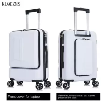 KLQDZMS чемодан для ПК с передним отверстием, посадочный чемодан, 24-дюймовый чемодан на колесиках для ноутбука, дорожная сумка на колесиках, 20 дюймов, чемодан на колесиках