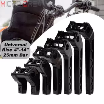 Клубный стиль 25 мм руль Т-бар 4-14 дюймов Райзер для Harley Sportster Softail Bobber Cafe Racer Street Bob FXBB пользовательский чоппер