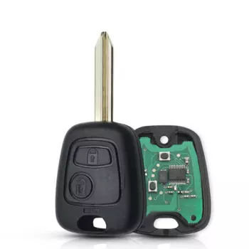 Ключ автомобильный KEYYOU, 2 кнопки, 433 МГц, для Peugeot 307 206 407 Partner Citroen C1 C2 C3 ID46 PCF7961 chip VA2 Ne73 HU83 SX9 Blade