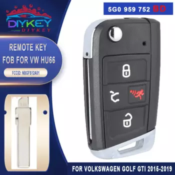 Ключ дистанционного управления DIYKEY 5G6 959 752 BM 5G0 959 752 BD MQB48 чип 315 МГц для VW Golf GTI Jetta Tiguan 2015 2016 2017 2018 2019