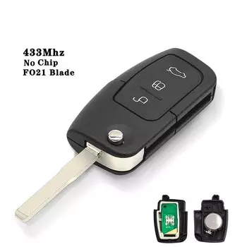 Ключ дистанционного управления для автомобиля, 433 МГц, для Ford Fusion, Focus, Mondeo, Galaxy, Fiesta, HU101