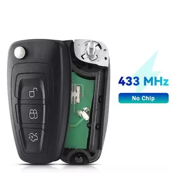 Ключ дистанционного управления KEYYOU, 3 кнопки, 434/433 МГц, FSK, для Ford Mondeo, Focus, C-Max, 2011, 2012, 2013, 2014, чип 4D63, 40/80 бит