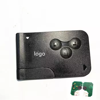 Ключ дистанционного управления с 3 кнопками PCF7947, чип с логотипом для Renault, Megane II, 5 шт., 10 шт., 20 шт., 50 шт.