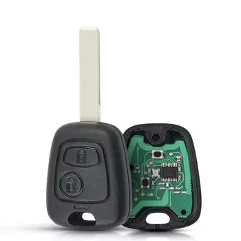 Ключ для автомобиля KEYYOU, 433 МГц, с дистанционным управлением, 2 кнопки, для Peugeot 307, Citroen C1, C3, VA2, с чипом ID46, PCF7961, Корпус Ключа