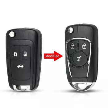 Ключ KEYYOU для Chevrolet Cruze, Buick, VAUXHALL, OPEL Insignia Astra H J Zafira B C J 2, модифицированный чехол с откидной крышкой для 2, 3, 4, 5 кнопок