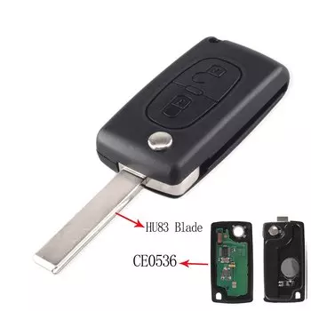 Ключ-раскладушка KEYYOU для Peugeot 307 207 107 308 3008 407 407 607 Citroen C2 C3 C4 C5 C6 C8 433 МГц чип ID46