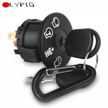 Выключатель зажигания и стартера, 4-позиционный с ключом, подходит для Husqvarna AYP Craftsman Sears Poulan, газонокосилка, всадник 193350 532193350