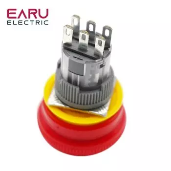 Пластиковая кнопка аварийной остановки EARUELECTRIC 1NO1NC 2NO2NC